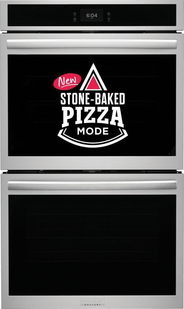 Frigidaire Gallery 30" Double Wall Oven with Stone Baked Pizza in Stainless Steel, , large