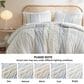 Hampton Park Imani 3-Piece Full/Queen Comforter Set with Chenille in White and Navy, , large
