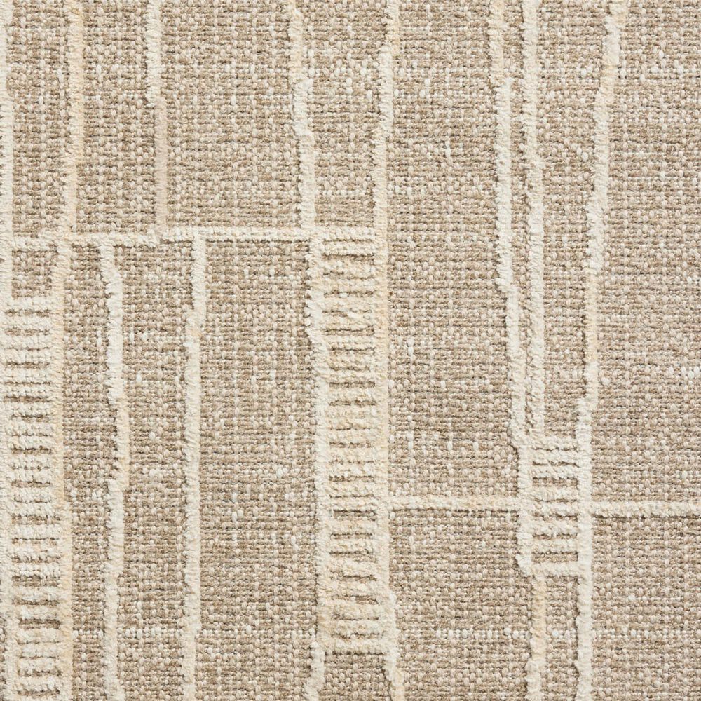 Amber Lewis x Loloi Bexley Mushroom and Natural 4' x 6' Area Rug, , large