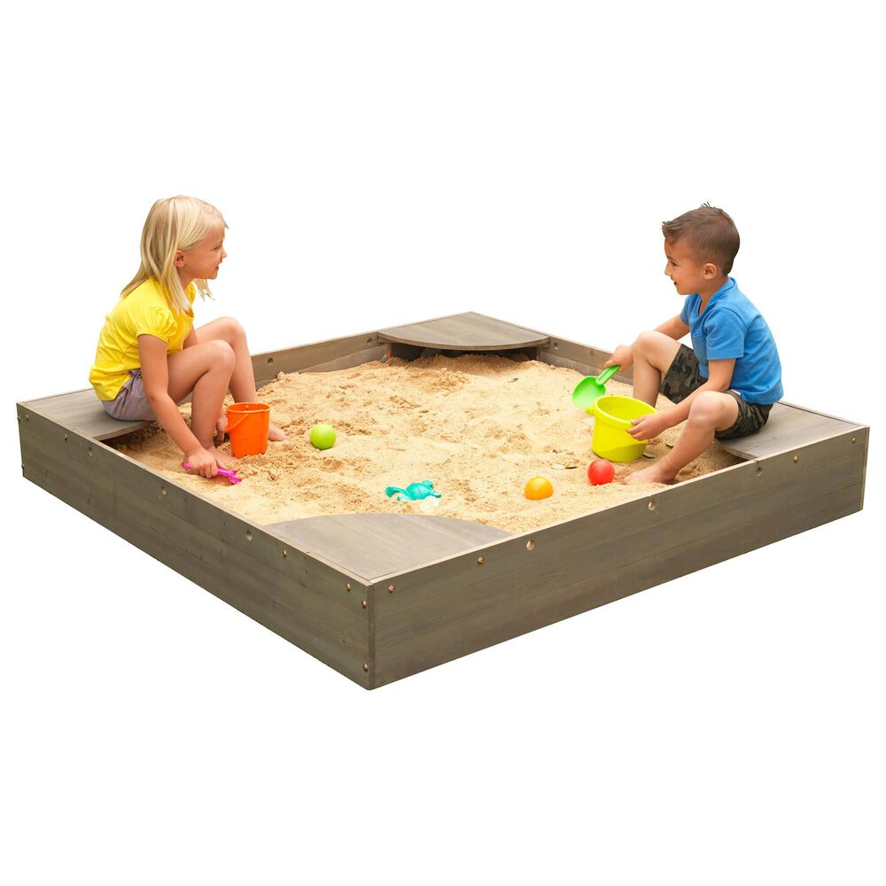 Kidkraft Backyard Sandbox in Gray, , large