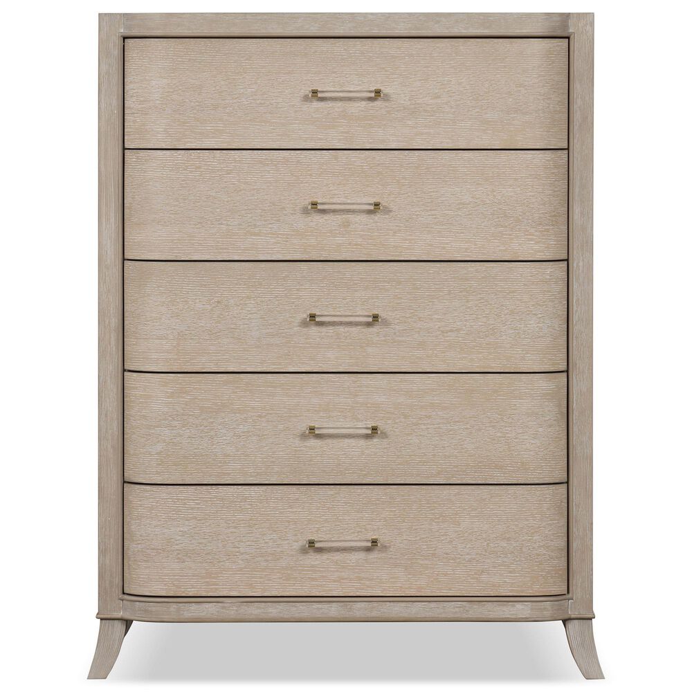 Furniture of America Candra 5-Drawer Chest in Natural Oak, , large