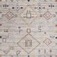 Safavieh Adirondack ADR208F 5"1" x 7"6" Light Grey and Red Area Rug, , large