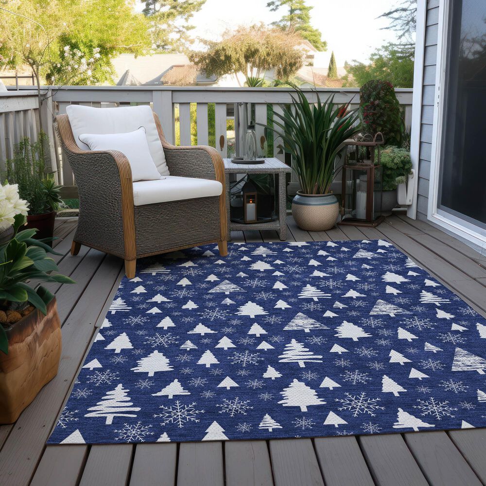 Dalyn Rug Company Wonderland WN23 3&#39; x 5&#39; Navy Indoor/Outdoor Area Rug, , large