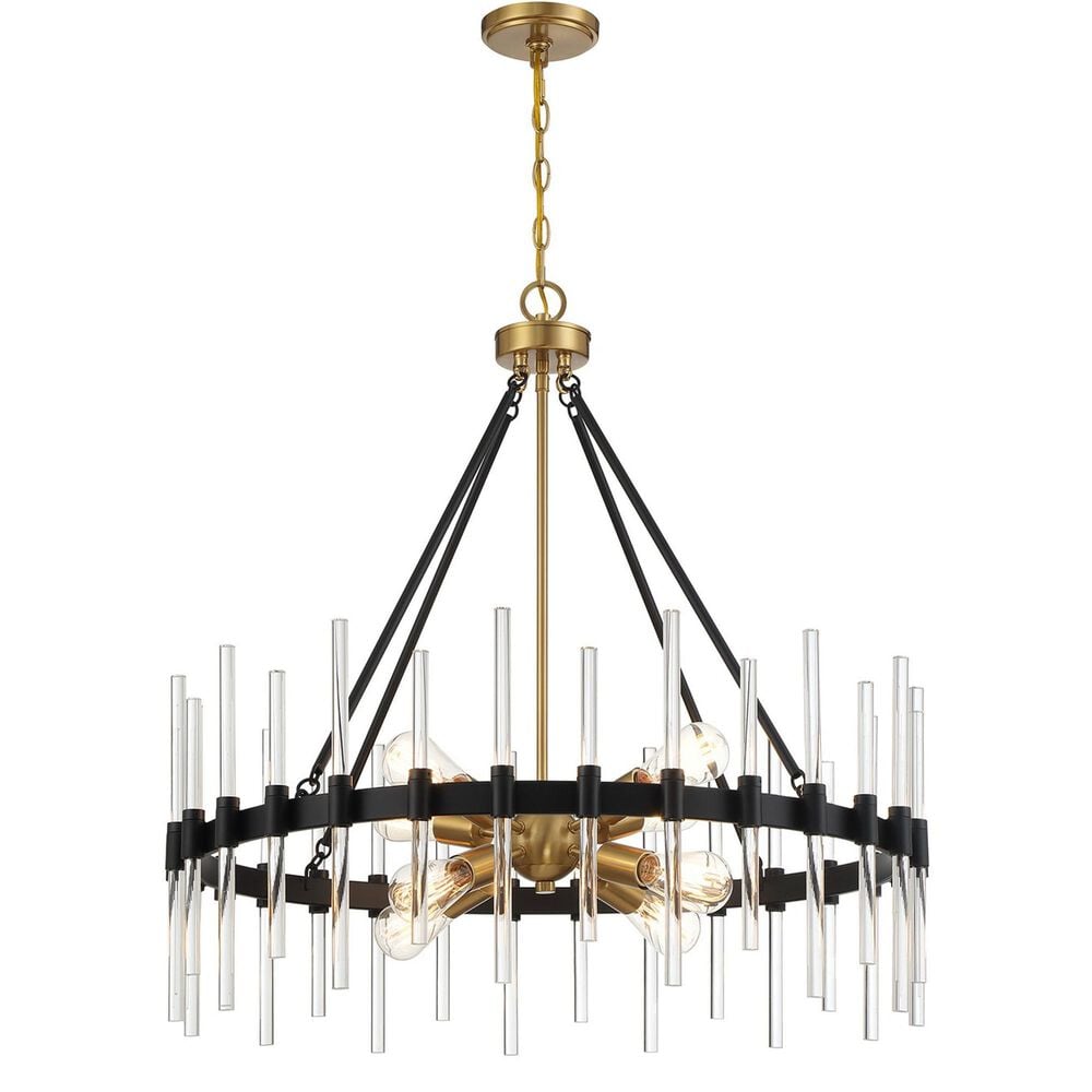 Savoy House Santiago 8 Light Pendant in Matte Black, , large