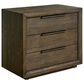 Furniture Worldwide Modern 5-Piece King Panel Bedroom Set in Sable with Outlets and USB Ports, , large