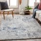 Surya Aisha 5"3" x 7"3" Charcoal, Light Gray, Blue and Off-White Area Rug, , large
