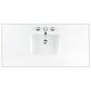 James Martin Vanities Breckenridge 60" Single Bathroom Vanity in Smokey Celadon with 3 cm White Zeus Quartz Top and Rectangular Sink, , large