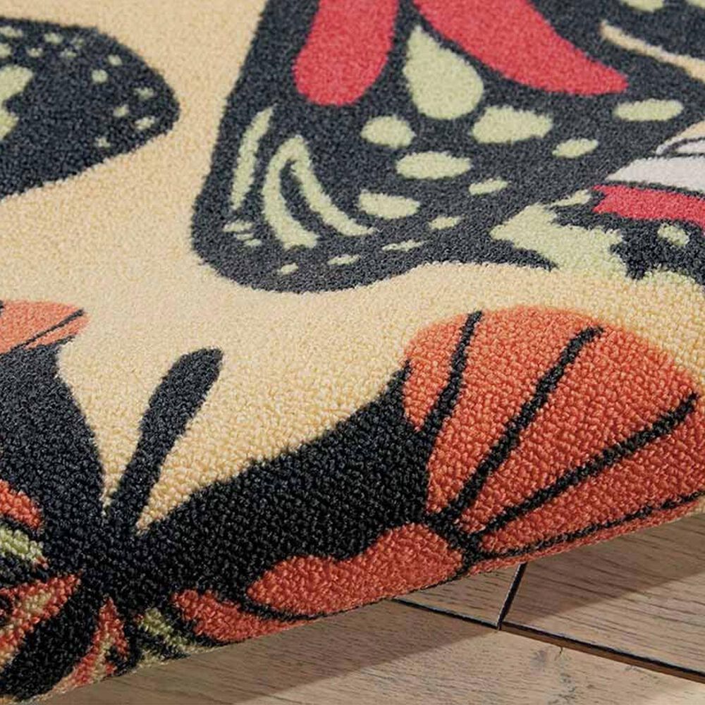 Nourison Home &amp; Garden 10&#39; x 13&#39; Yellow Indoor/Outdoor Area Rug, , large