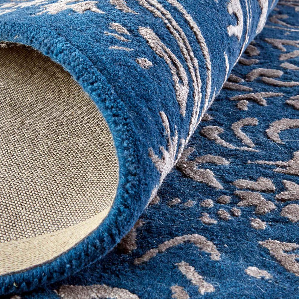 Feizy Rugs Bella 5' x 8' Blue and Silver Area Rug NFM