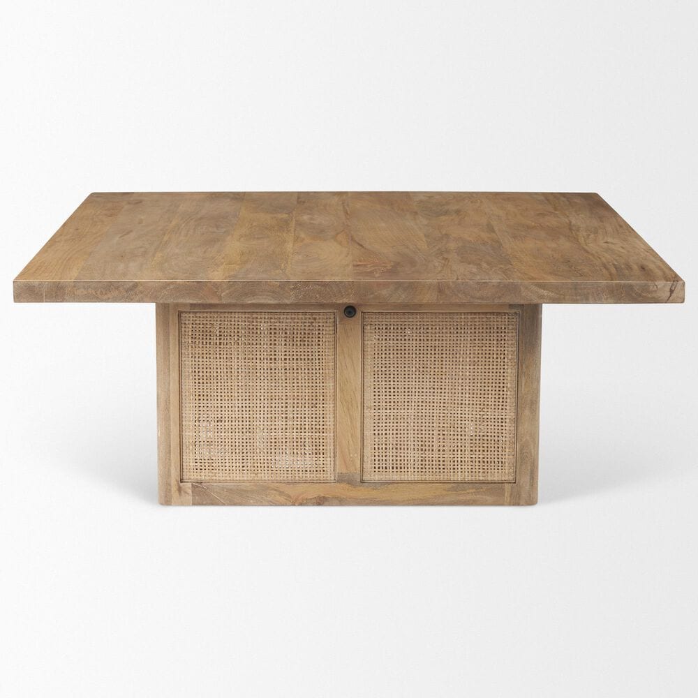 Mercana Grier Square Coffee Table in Light Brown, , large