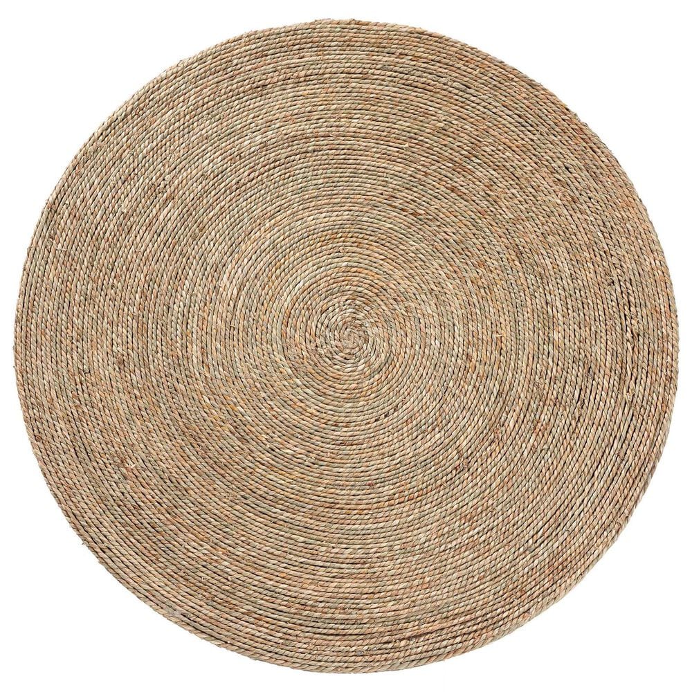 Baxton Studio Fumito Round End Table in Natural Brown, , large