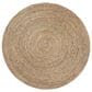 Baxton Studio Fumito Round End Table in Natural Brown, , large
