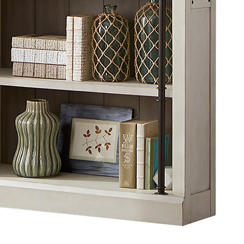 Wycliff Bay Toulouse Bookcase in Aged White and Warm Gray without Ladder, , large
