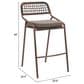 Zuo Modern Rio Patio Barstool in Brown (Set of 2), , large
