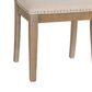 Linon Home Decor Emerson Side Chair with Beige Solid Upholstery in Natural, , large