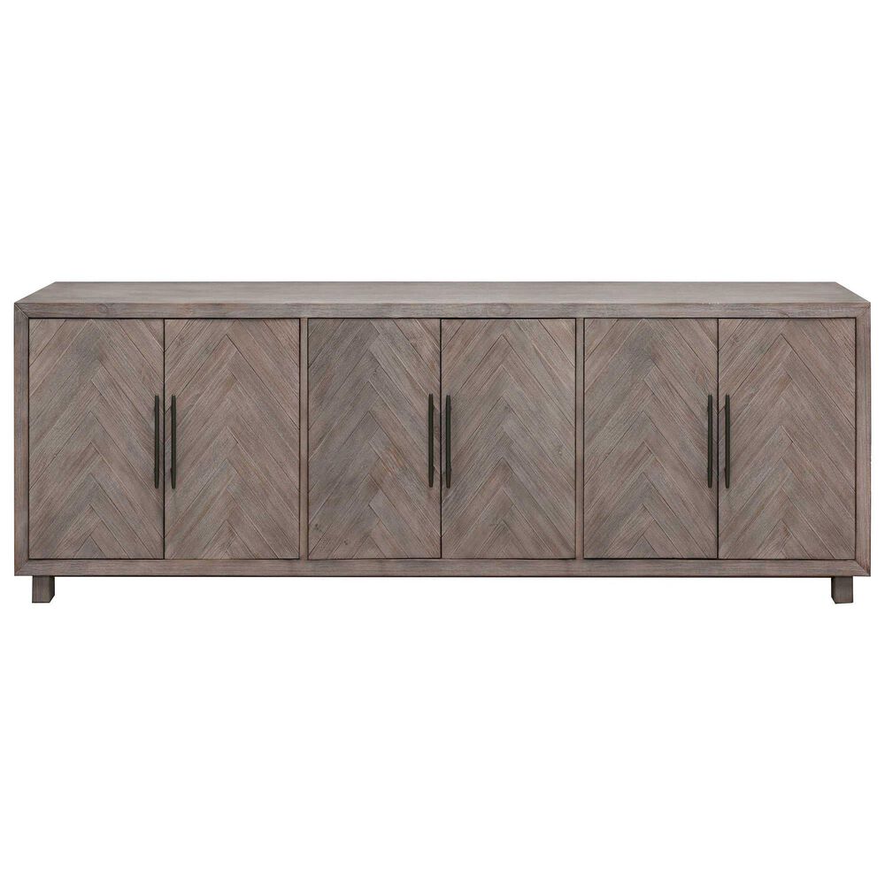 Wycliff Bay Palisades 90" 6-Door Console in Brushed Gray, , large