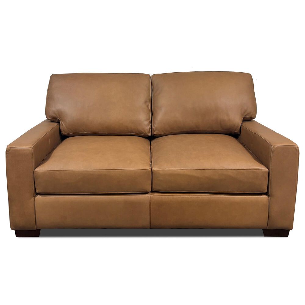 Marlowe Home Stationary Loveseat in Pancho Camel, , large