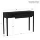 Linon Home Decor Wilcox Console Table in Black, , large