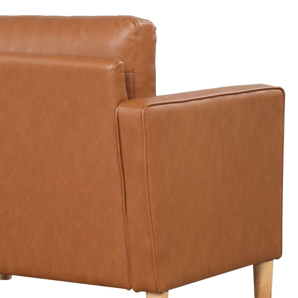 Lifestyle Solutions Langford Accent Chair in Caramel, , large