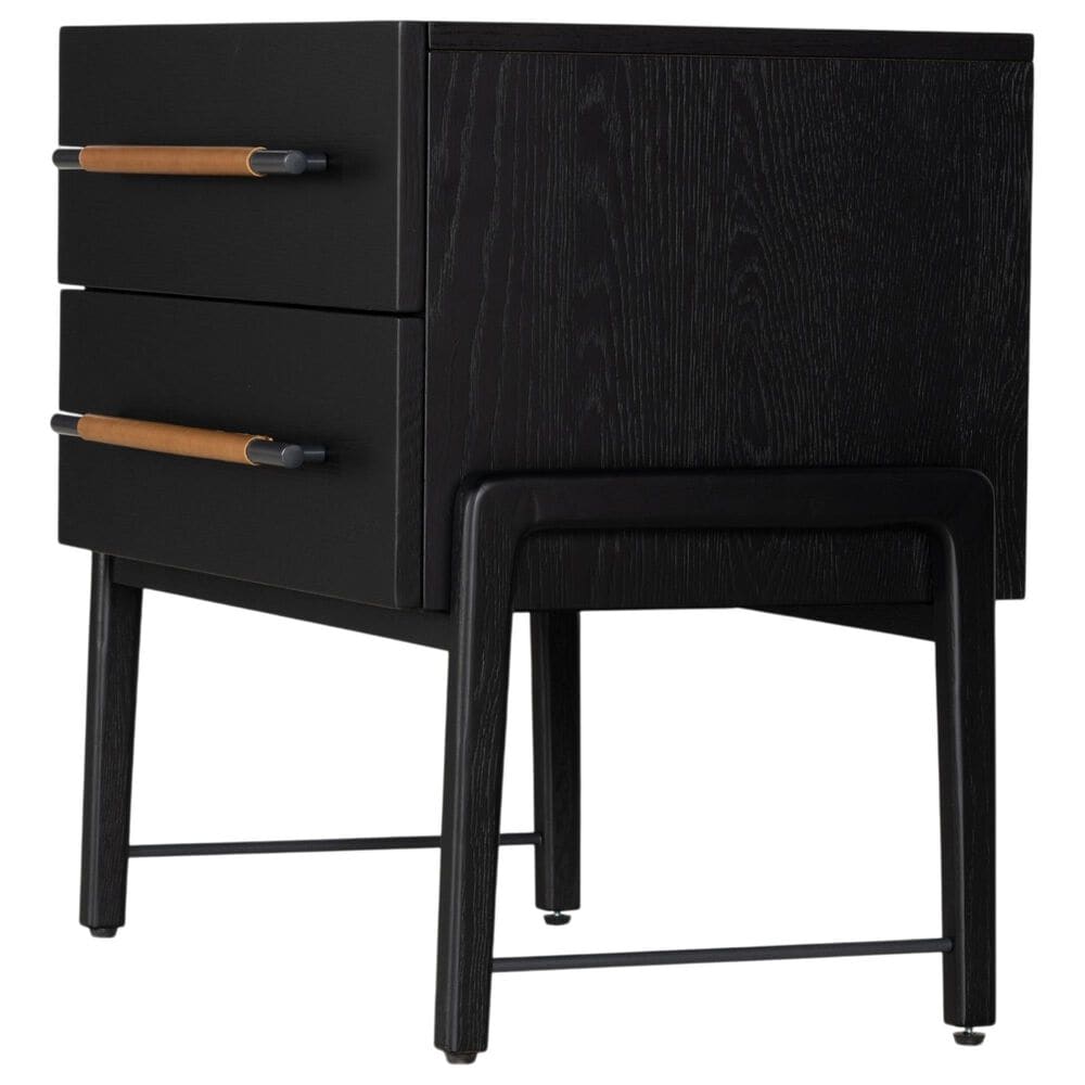 Four Hands Rosedale 2 Drawer Nightstand in Ebony Oak, , large