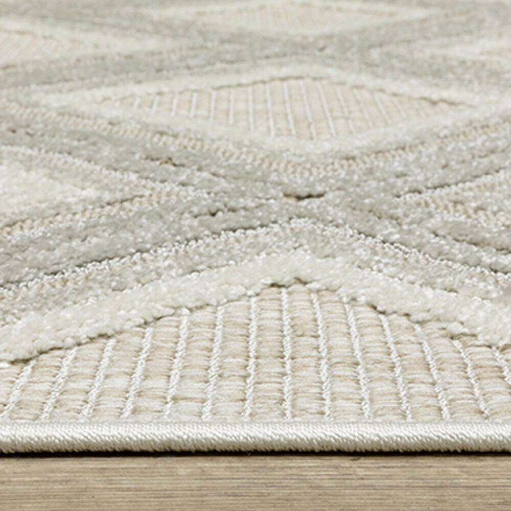 Oriental Weavers Tangier TAN04 5&#39;3&quot; x 7&#39;6&quot; Grey Area Rug, , large
