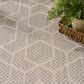 Nourison Horizon HOZ01 Grey 10" x 14" Indoor/Outdoor Area Rug, , large
