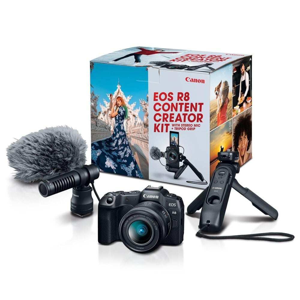 Canon EOS R8 Content Creator Kit Mirrorless Camera, , large