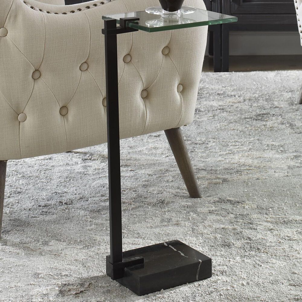 Uttermost Butler Accent Table in Black, , large