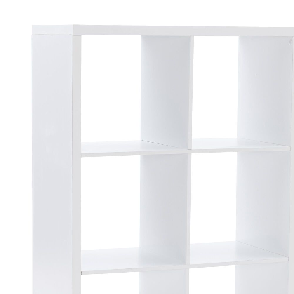 Linon Home Decor Galli 6-Shelf Bookcase in White, , large