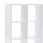 Linon Home Decor Galli 6-Shelf Bookcase in White, , large
