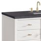 James Martin Vanities Myrrin 48" Vanity in Bright White with 3 cm Charcoal Soapstone Quartz Top, , large