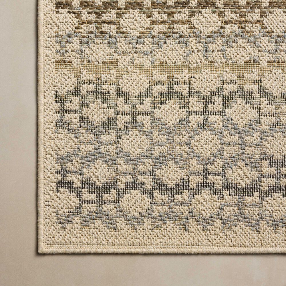 Loloi Saylor Ivory and Multicolor 2'3" x 3'9" Indoor/Outdoor Area Rug, , large