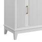 37B Fenwick 36" Single Bathroom Vanity in Bright White with Glossy White Composite Stone Top and Backsplash, , large
