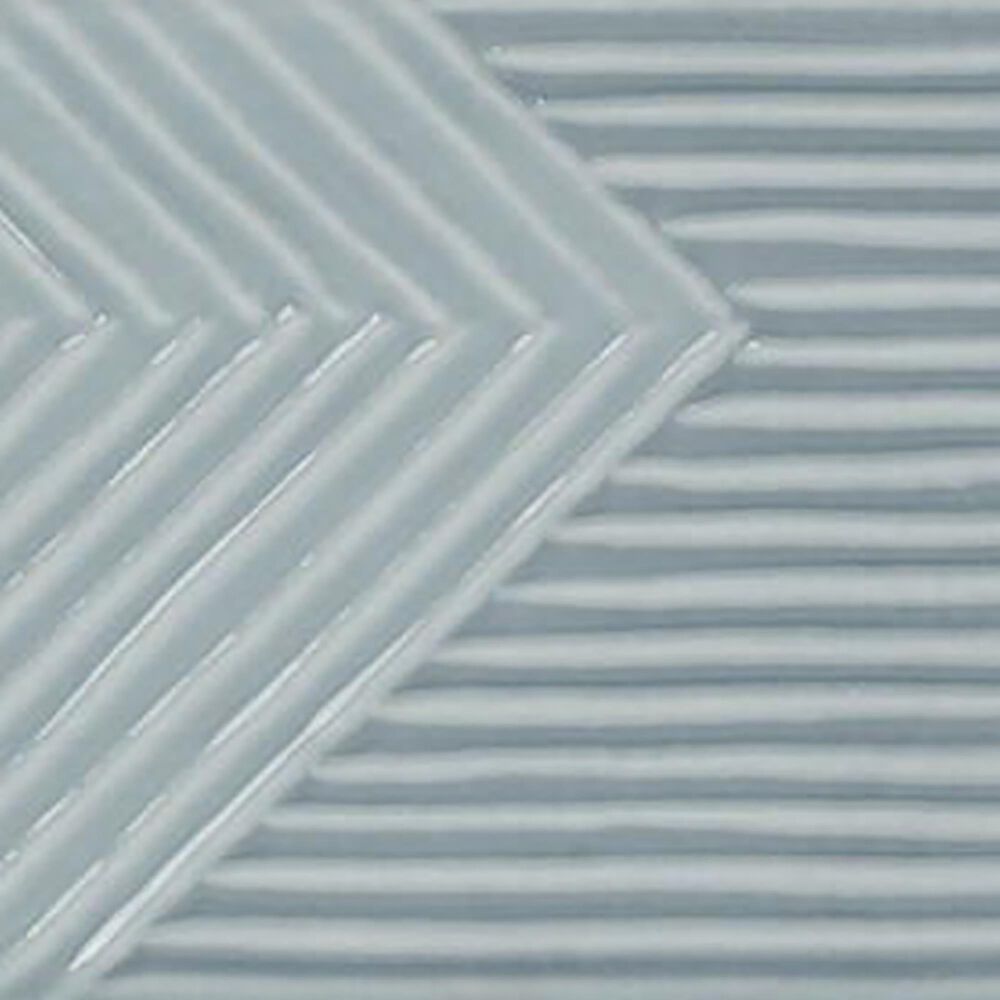 Soho Studio Fragments Ash Blue 2&quot; x 8&quot; Ceramic Tile, , large