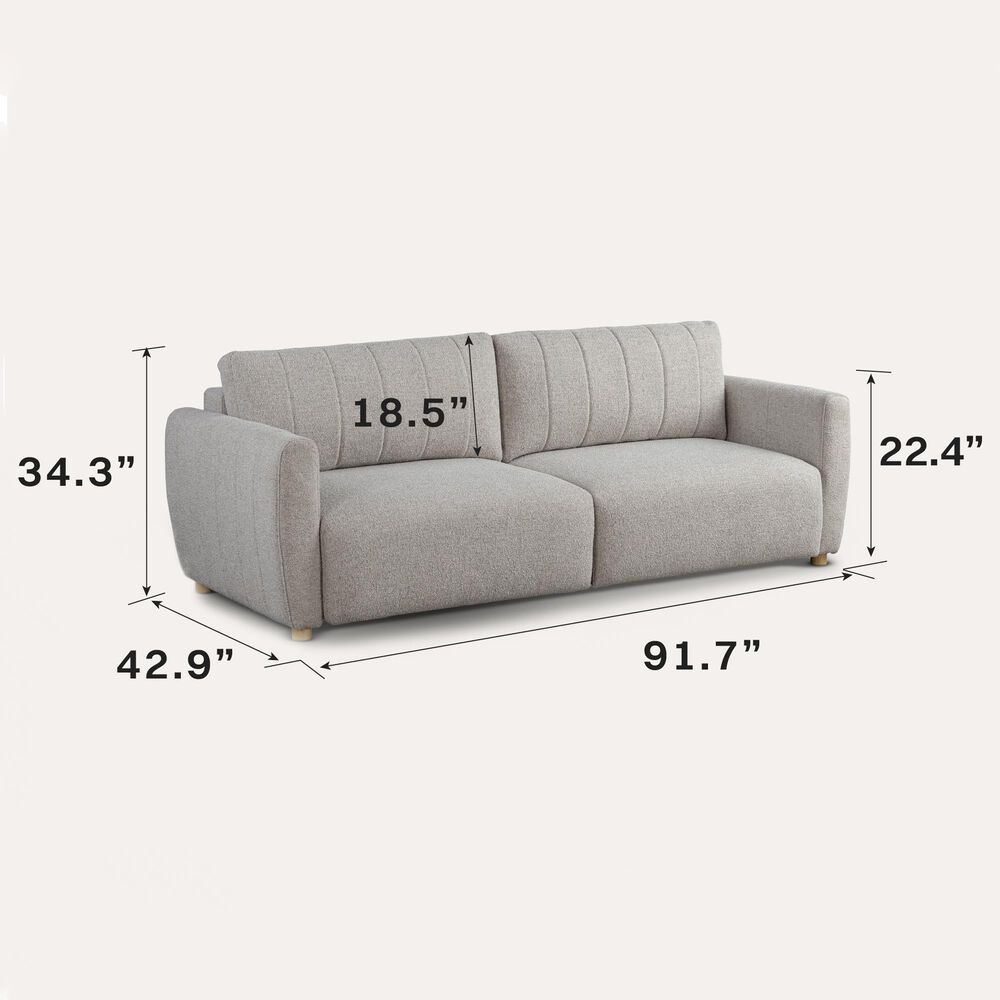Lifestyle Solutions Galloway Convertible Sofa in Pebble, , large