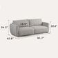 Lifestyle Solutions Galloway Convertible Sofa in Pebble, , large