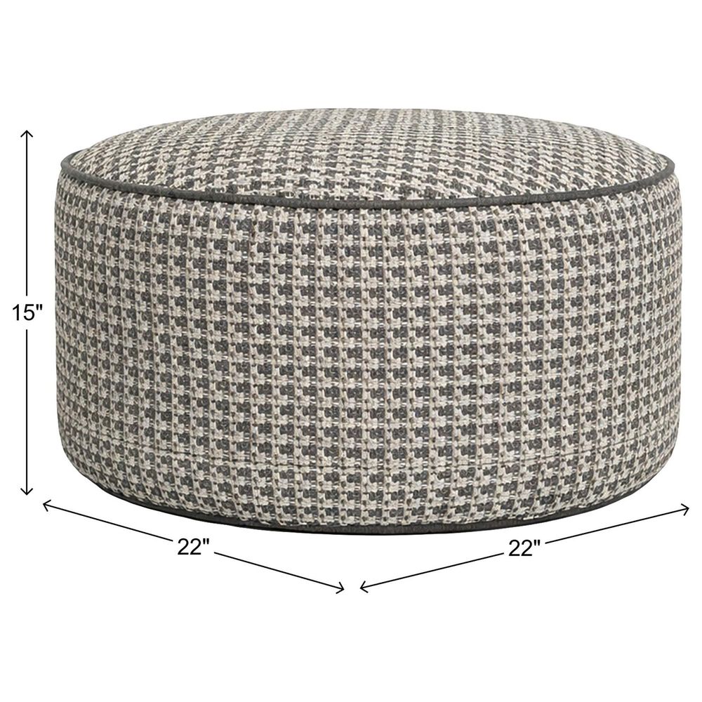 Howard Elliott Furley Short Pouf in Grey, , large