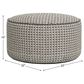 Howard Elliott Furley Short Pouf in Grey, , large