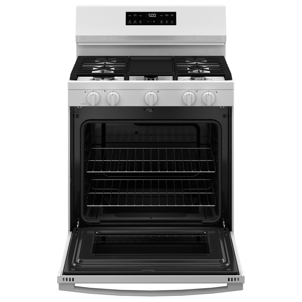 GE Appliances 30" Freestanding Gas Range with 5 Burners in White, , large