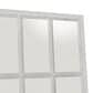 Maple and Jade 48" x 22" Window Pane Inspired Wall Mirror in Distressed White, , large