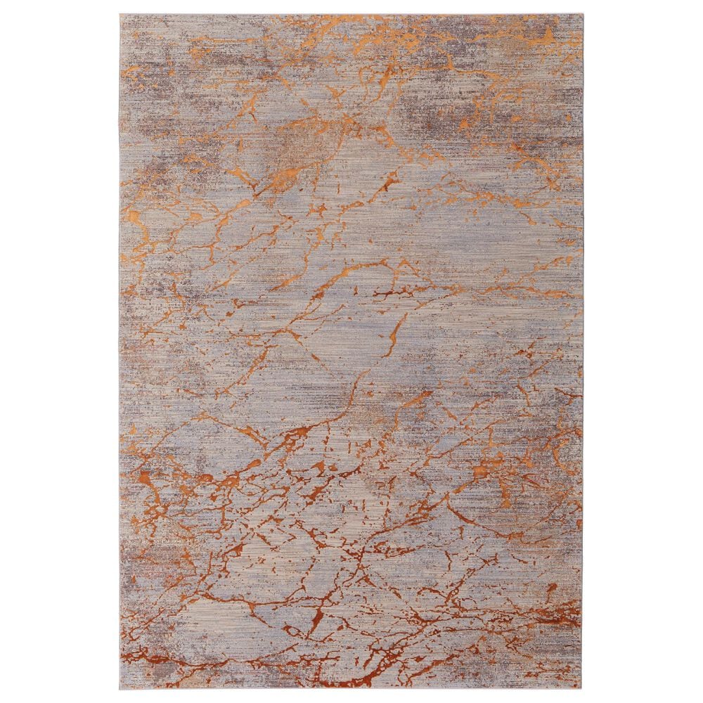 Feizy Pryor 7"10" x 10" Copper and Multicolor Area Rug, , large