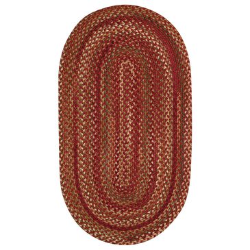 Capel Homecoming 0048-500 8" x 11" Oval Rosewood Area Rug, , large