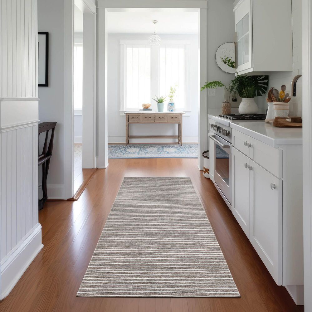 Dalyn Rug Company Laidley 2&#39;3&quot; x 10&#39; Taupe Indoor/Outdoor Runner, , large