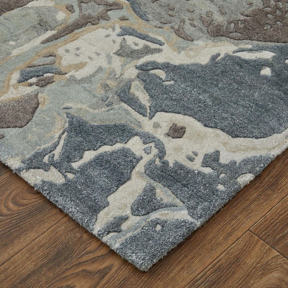 Feizy Zarah 3&#39;6&quot; x 5&#39;6&quot; Blue and Charcoal Area Rug, , large