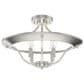 Hunter Perch Point 4-Light Semi-Flush Mount in Brushed Nickel, , large