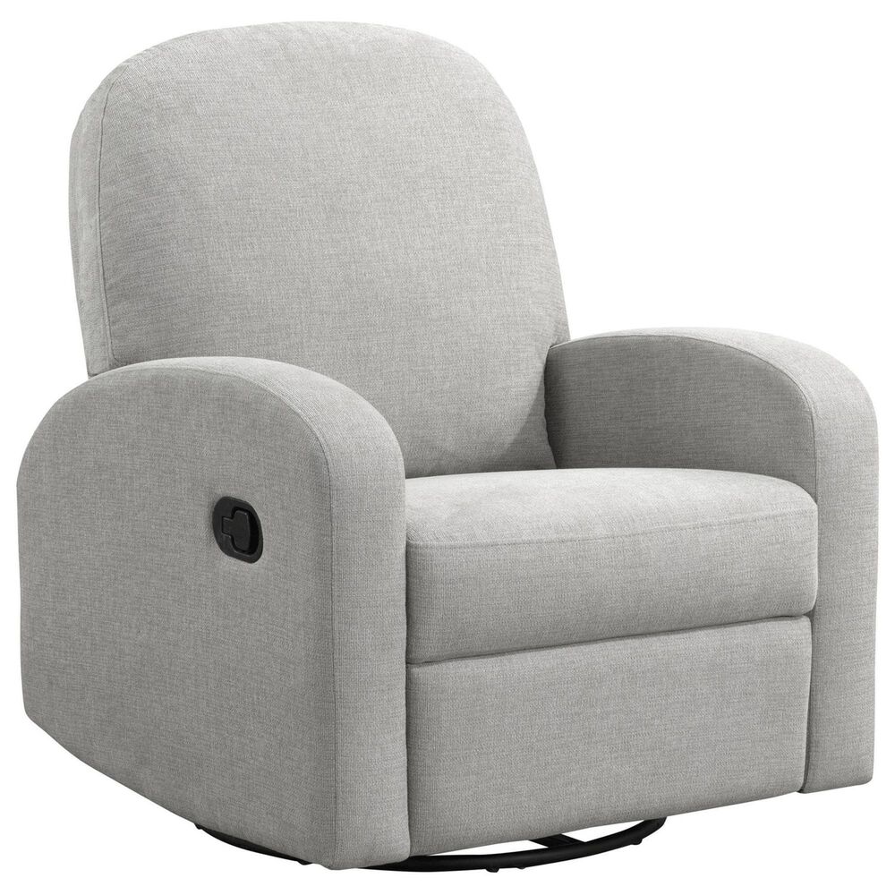 Lifestyle Solutions Paloma Manual Swivel Rocker Recliner in Light Grey, , large