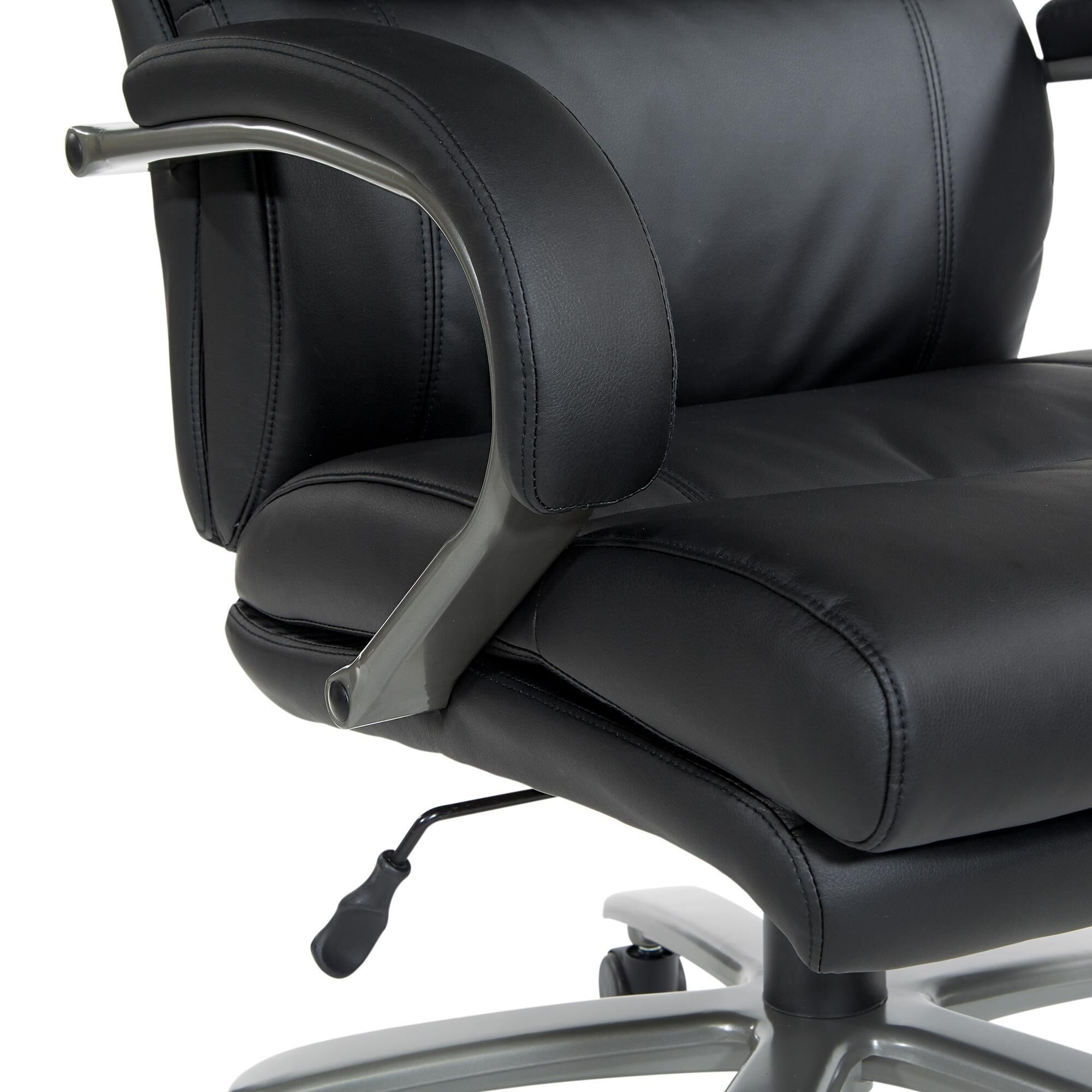 OSP Home Big Tall Desk Chair in Black NFM