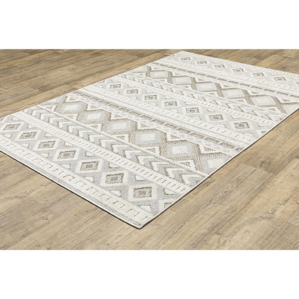 Oriental Weavers Tangier TAN06 3&#39;3&quot; x 5&#39; Grey Area Rug, , large