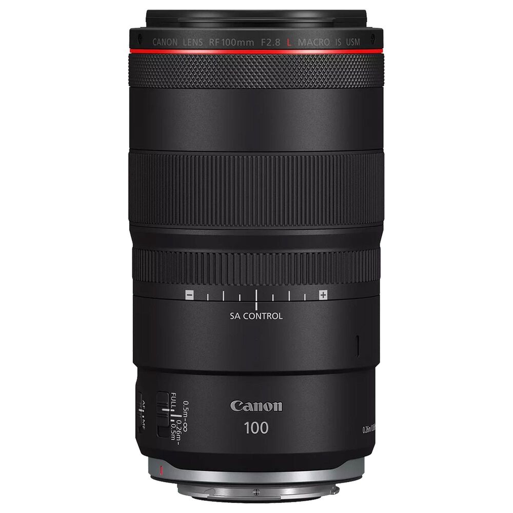 Canon RF100mm F2.8 L Macro IS USM Telephoto Lens in Black, , large