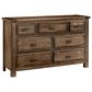 Viceray Collections Maple Road 7 Drawer Dresser in Maple Syrup, , large